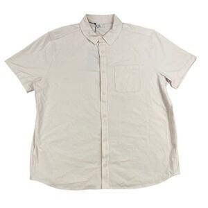 VRST Mens XL Refined Every Day Button Down Shirt Light Pink‎ Moisture Wicking